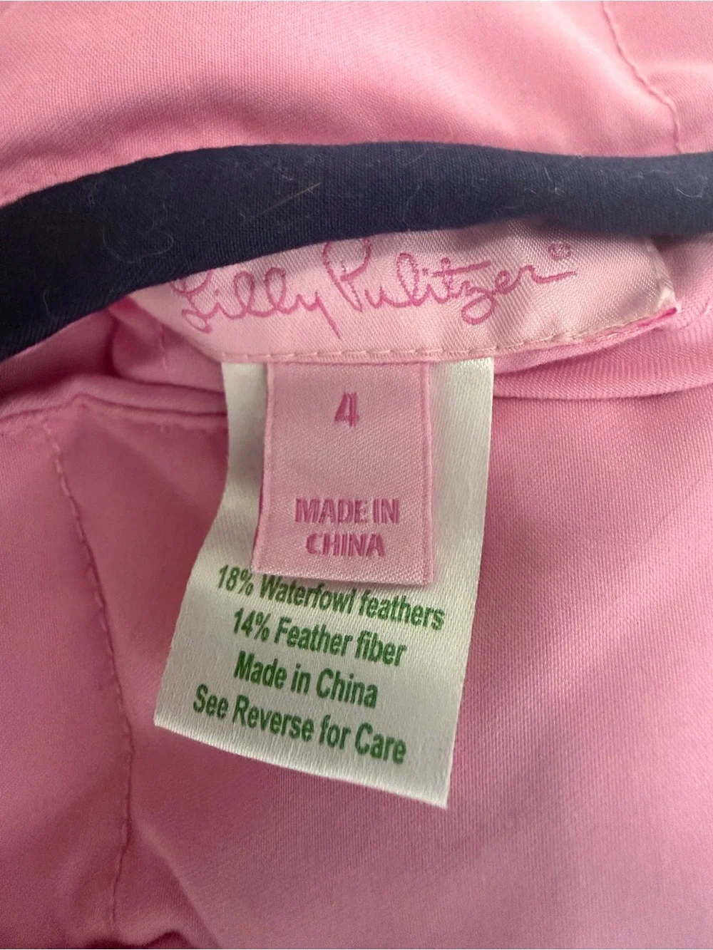Lilly Pulitzer reversible kids vest size 4